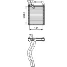 812441 Wärmetauscher, Innenraumheizung