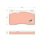 GDB1670 Bremsbelagsatz, Scheibenbremse COTEC GDB1670 Bremsbelagsatz, Scheibenbremse COTEC