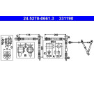 ATE | Bremsschlauch | 24.5278-0661.3