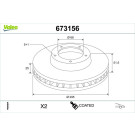Valeo | Bremsscheibe | 673156