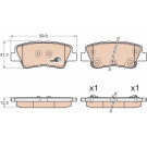 GDB3537 Bremsbelagsatz, Scheibenbremse COTEC GDB3537 Bremsbelagsatz, Scheibenbremse COTEC