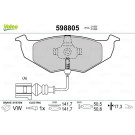 Valeo | Bremsbelagsatz, Scheibenbremse | 598805