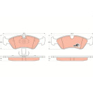 TRW Bremsbelagsatz, Scheibenbremse COTEC GDB1300