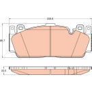 GDB2020 Bremsbelagsatz, Scheibenbremse GDB2020 Bremsbelagsatz, Scheibenbremse