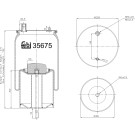 FEBI BILSTEIN 35675 Federbalg, Luftfederung FEBI BILSTEIN 35675 Federbalg, Luftfederung