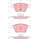 GDB1607 Bremsbelagsatz, Scheibenbremse COTEC GDB1607 Bremsbelagsatz, Scheibenbremse COTEC