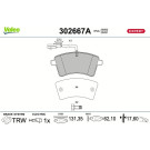 Valeo | Bremsbelagsatz, Scheibenbremse | 302667A