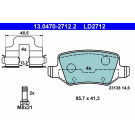 Bremsbelagsatz, Scheibenbremse ATE Ceramic 13.0470-2712.2