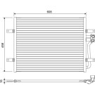 Valeo | Kondensator, Klimaanlage | 822654