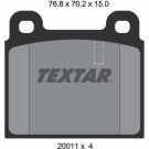 Textar | Bremsbelagsatz, Scheibenbremse | 2001107