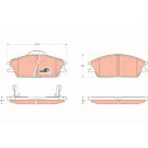 GDB3331 Bremsbelagsatz, Scheibenbremse COTEC GDB3331 Bremsbelagsatz, Scheibenbremse COTEC