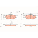 GDB1104 Bremsbelagsatz, Scheibenbremse COTEC GDB1104 Bremsbelagsatz, Scheibenbremse COTEC