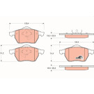 GDB1200 Bremsbelagsatz, Scheibenbremse COTEC GDB1200 Bremsbelagsatz, Scheibenbremse COTEC