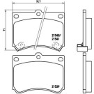 Brembo | Bremsbelagsatz, Scheibenbremse | P 49 011
