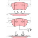 GDB1598 Bremsbelagsatz, Scheibenbremse