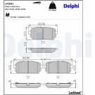 Delphi | Bremsbelagsatz, Scheibenbremse | LP2051