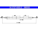 24.3727-0353.2 Seilzug, Feststellbremse 24.3727-0353.2 Seilzug, Feststellbremse