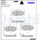 Delphi | Bremsbelagsatz, Scheibenbremse | LP1806 Delphi | Bremsbelagsatz, Scheibenbremse | LP1806