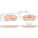 GDB1900 Bremsbelagsatz, Scheibenbremse COTEC