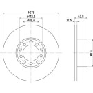 Hella Pagid | Bremsscheibe | 8DD 355 100-071