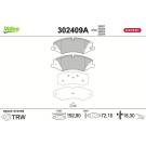 Valeo | Bremsbelagsatz, Scheibenbremse | 302409A