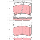 GDB3206 Bremsbelagsatz, Scheibenbremse GDB3206 Bremsbelagsatz, Scheibenbremse