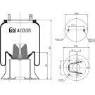 FEBI BILSTEIN 40335 Federbalg, Luftfederung