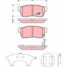 GDB3276 Bremsbelagsatz, Scheibenbremse COTEC GDB3276 Bremsbelagsatz, Scheibenbremse COTEC