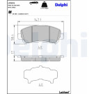 Delphi | Bremsbelagsatz, Scheibenbremse | LP2031
