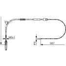 1 987 477 960 Seilzug, Feststellbremse 1 987 477 960 Seilzug, Feststellbremse