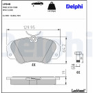 Delphi | Bremsbelagsatz, Scheibenbremse | LP848