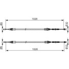 1 987 482 423 Seilzug, Feststellbremse 1 987 482 423 Seilzug, Feststellbremse
