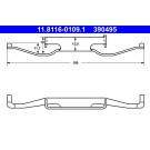 ATE | Feder, Bremssattel | 11.8116-0109.1