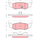 GDB4119 Bremsbelagsatz, Scheibenbremse COTEC GDB4119 Bremsbelagsatz, Scheibenbremse COTEC