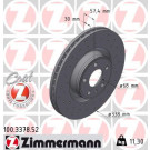 Zimmermann 2 x ZIMMERMANN Bremsscheibe SPORT Z 100.3378.52