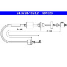 24.3728-1023.2 Seilzug, Kupplungsbetätigung 24.3728-1023.2 Seilzug, Kupplungsbetätigung