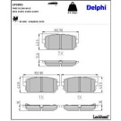 Delphi Bremsbelagsatz, Scheibenbremse LP2051