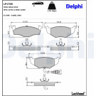 Delphi | Bremsbelagsatz, Scheibenbremse | LP1709