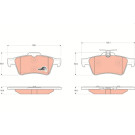 TRW Bremsbelagsatz, Scheibenbremse COTEC GDB1621
