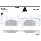 Delphi | Bremsbelagsatz, Scheibenbremse | LP1558