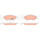 GDB255 Bremsbelagsatz, Scheibenbremse COTEC GDB255 Bremsbelagsatz, Scheibenbremse COTEC