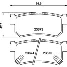 Hella Pagid | Bremsbelagsatz, Scheibenbremse | 8DB 355 012-501