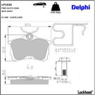 Delphi Bremsbelagsatz, Scheibenbremse LP1626