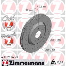 Zimmermann 2 x ZIMMERMANN Bremsscheibe Formula Z 430.2634.70