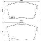 Brembo | Bremsbelagsatz, Scheibenbremse | P 86 031