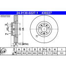 ATE | Bremsscheibe | 24.0130-0227.1
