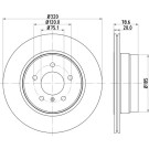 Hella | Bremsscheibe | 8DD 355 128-761