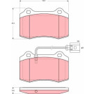 GDB1644 Bremsbelagsatz, Scheibenbremse GDB1644 Bremsbelagsatz, Scheibenbremse