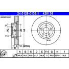 ATE | Bremsscheibe | 24.0128-0136.1