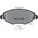 Textar | Bremsbelagsatz, Scheibenbremse | 2327904